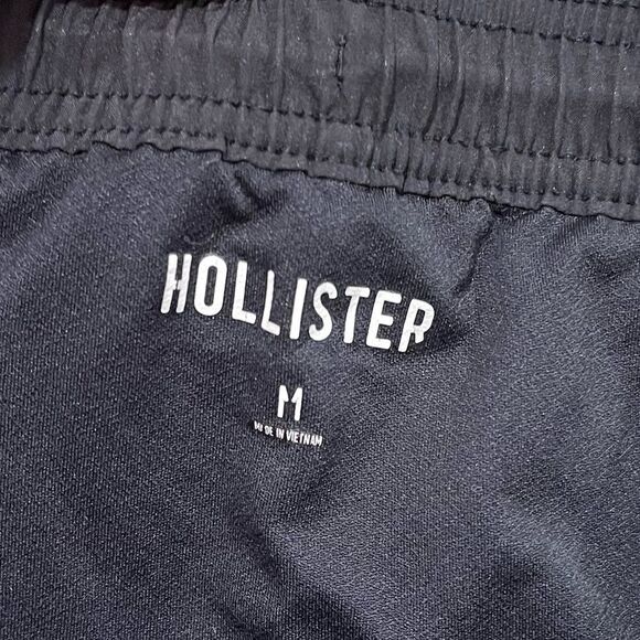 Hollister Activewear Shorts Elastic Drawstring Waist Pull-On Workout Black M - Picture 2 of 4